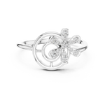 Gold Ring 12-10043@L, White Gold