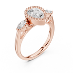 Gold Ring DDLR-275, Rose Gold, view 2