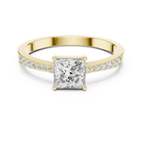 Gold Ring ALR-166, Yellow Gold, view 4