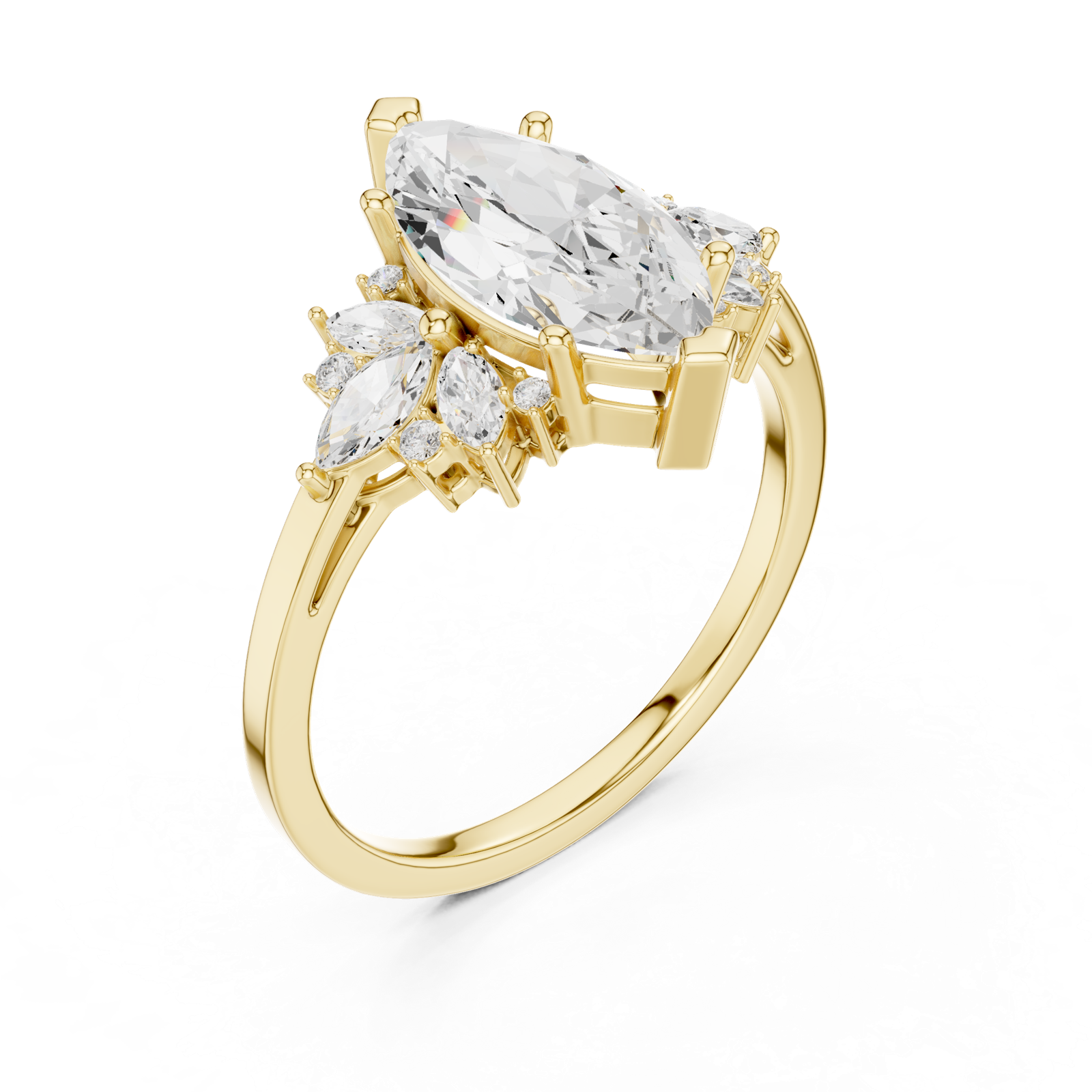 Gold Ring SBWR(56), Yellow Gold, view 2