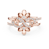 Gold Ring LR-01 (80), Rose Gold, view 4