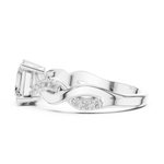 Gold Ring DDLR-1112, White Gold, view 3