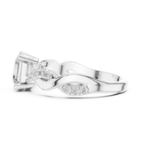 Gold Ring DDLR-1112, White Gold, view 3