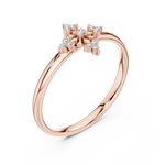 Gold Ring Ledis Ring, Rose Gold, view 2