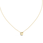 14K Solid Gold Lab Diamond Solitaire Pendant Necklace, Yellow Gold, view 4