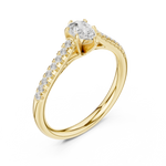 Gold Ring DDLR-586, Yellow Gold, view 2