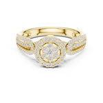 Gold Ring DDLR-755, Yellow Gold, view 4