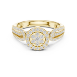 Gold Ring DDLR-755, Yellow Gold, view 4