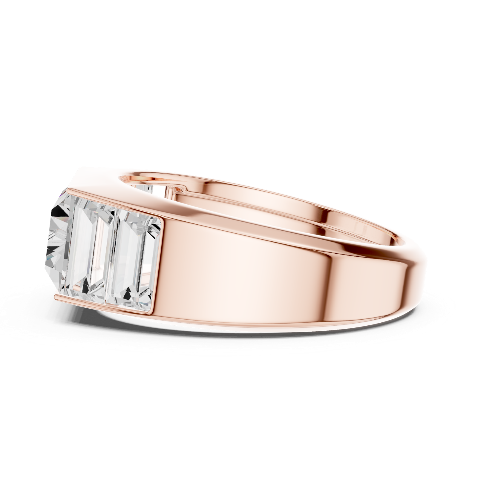 Gold Ring SBMR(37), Rose Gold, view 3