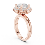 Gold Ring DDLR-333, Rose Gold, view 1