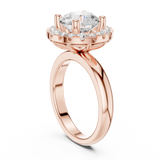 Gold Ring DDLR-333, Rose Gold, view 1