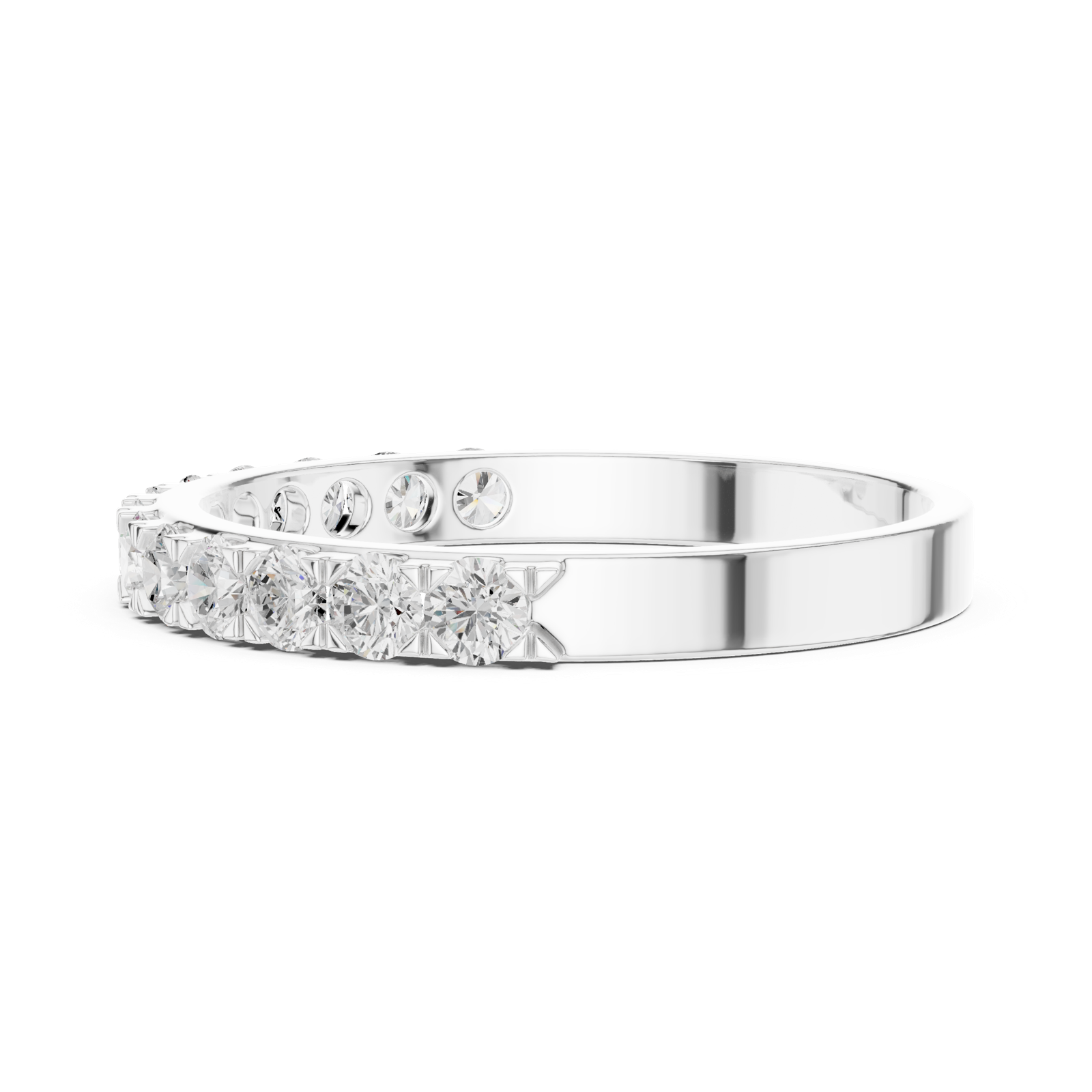 Gold Ring DDLR-696, White Gold, view 3