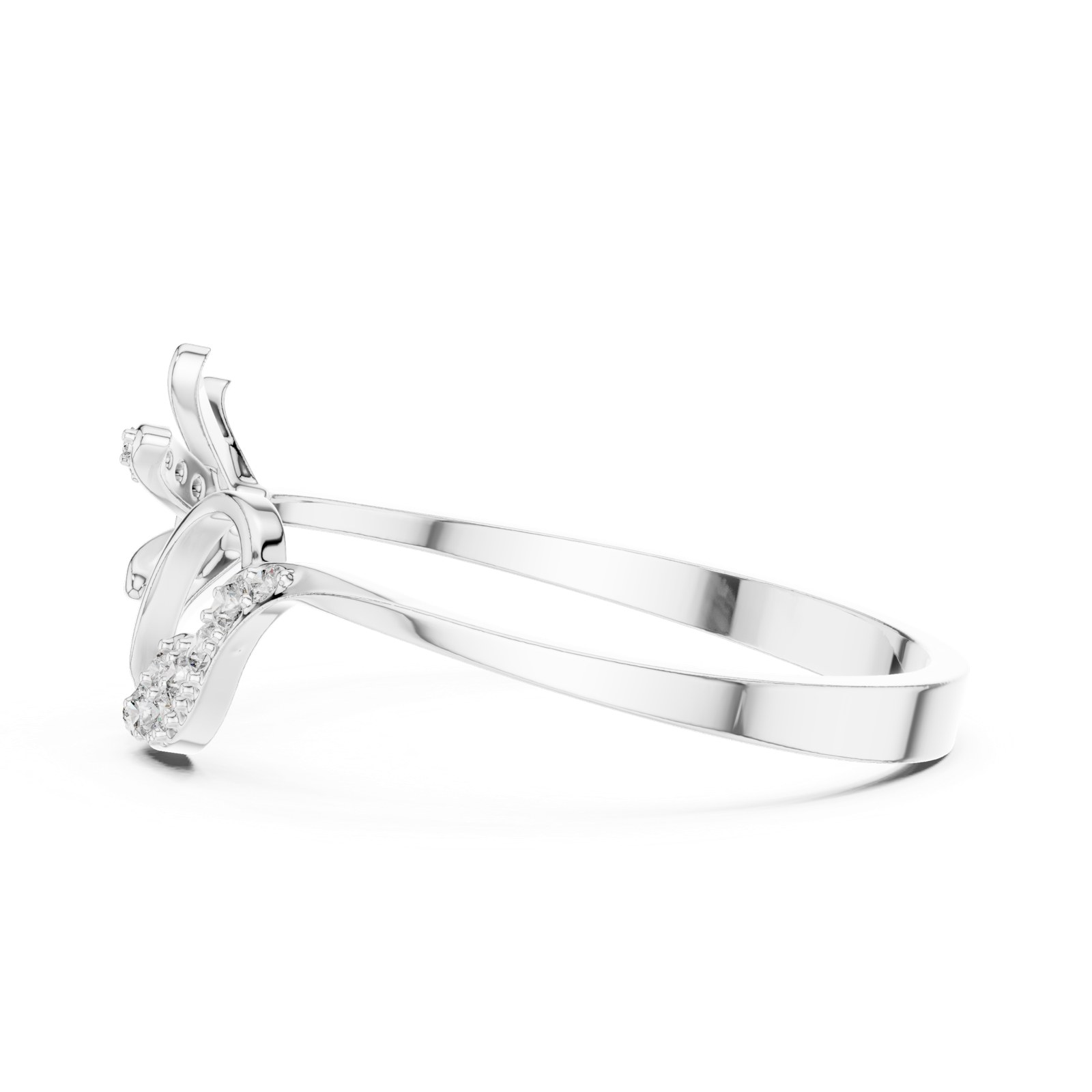 Gold Ring 1 (206), White Gold, view 3