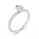 Gold Ring DDLR-588, White Gold, view 2