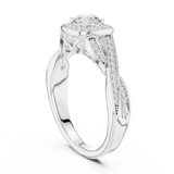 Gold Ring LR-0259, White Gold
