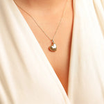 Personalized 14K gold heart cremation necklace for ashes – engraved memorial keepsake gift for her
