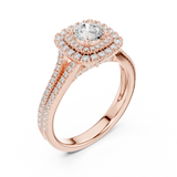 Gold Ring LR-0249, Rose Gold, view 2