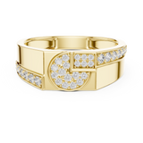Gold Ring LR-01 (35), Yellow Gold, view 4