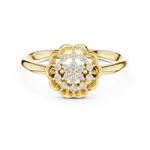 Gold Ring LR-01 (99), Yellow Gold, view 4