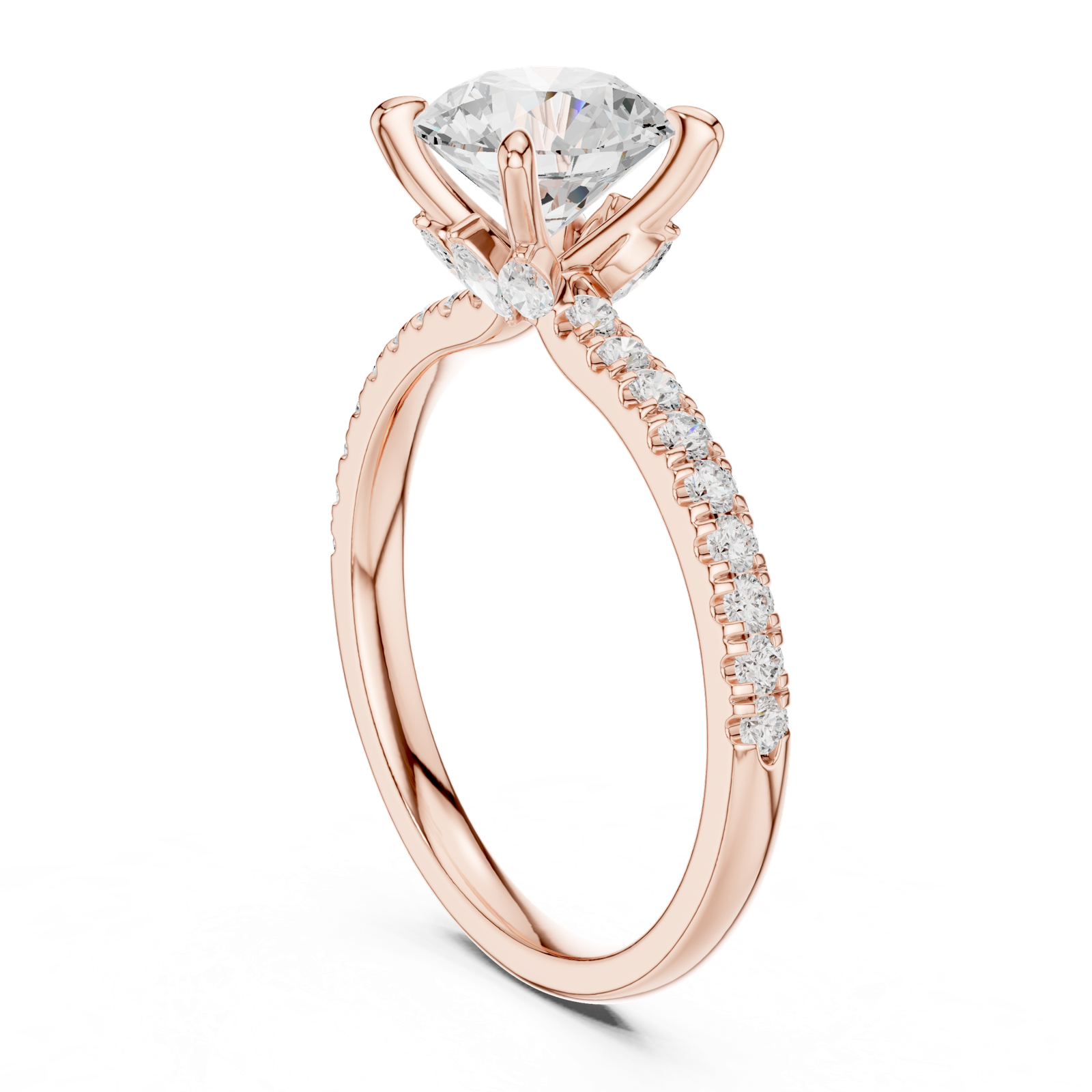 Gold Ring DDLR-1016, Rose Gold