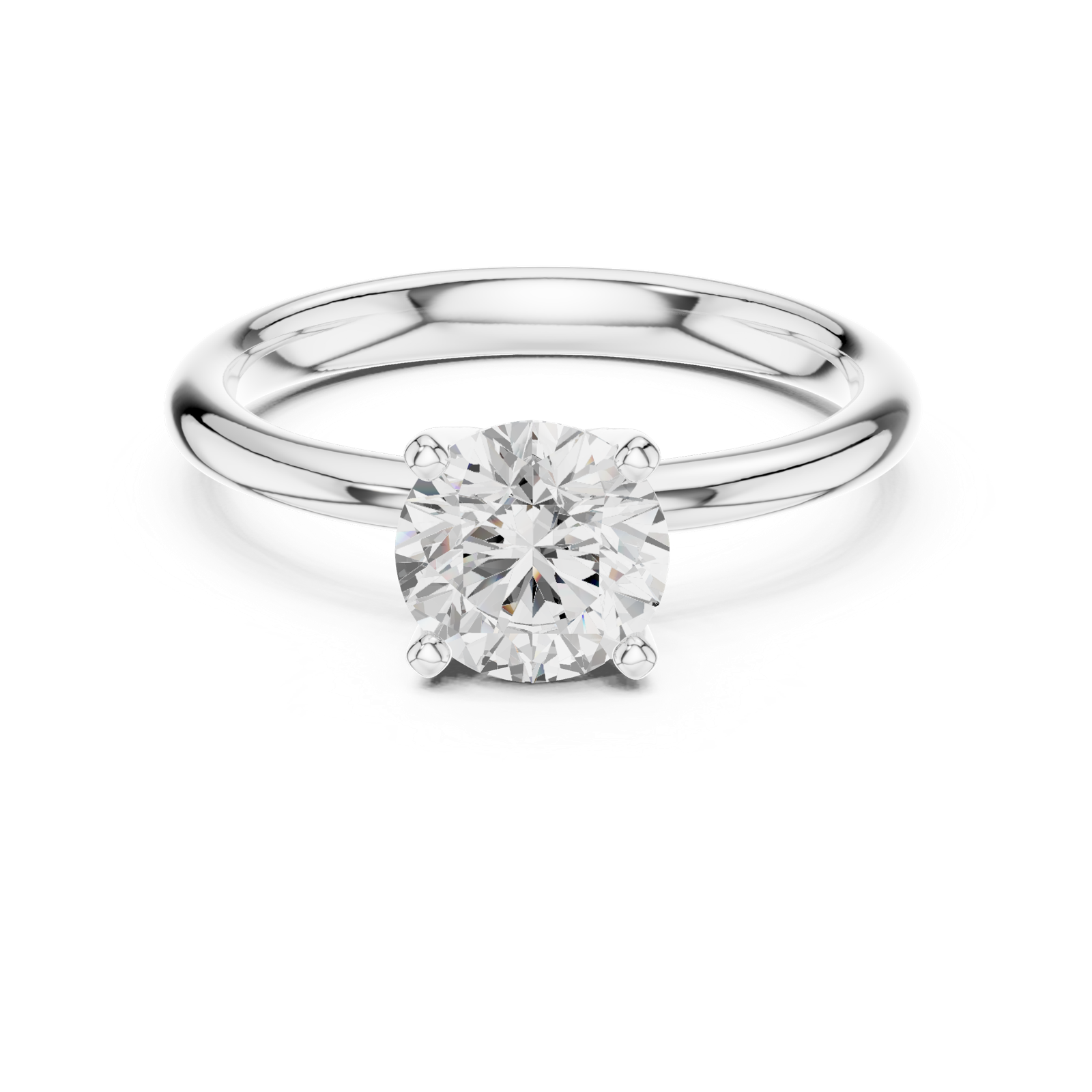 Gold Ring DDLR-646, White Gold, view 4