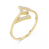 Gold Ring HLR-202, Yellow Gold, view 2