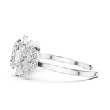 Gold Ring DDLR-1062, White Gold, view 3