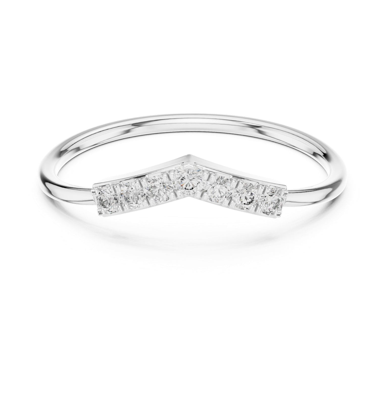 Gold Ring HLR-199, White Gold