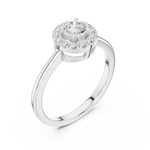Gold Ring DDLR-833, White Gold, view 2