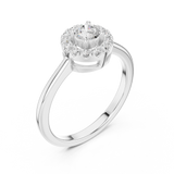 Gold Ring DDLR-833, White Gold, view 2