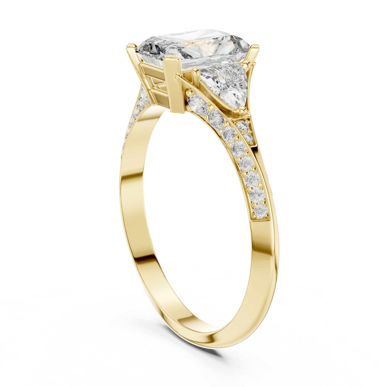 Gold Ring 00001L (46), Yellow Gold, view 1