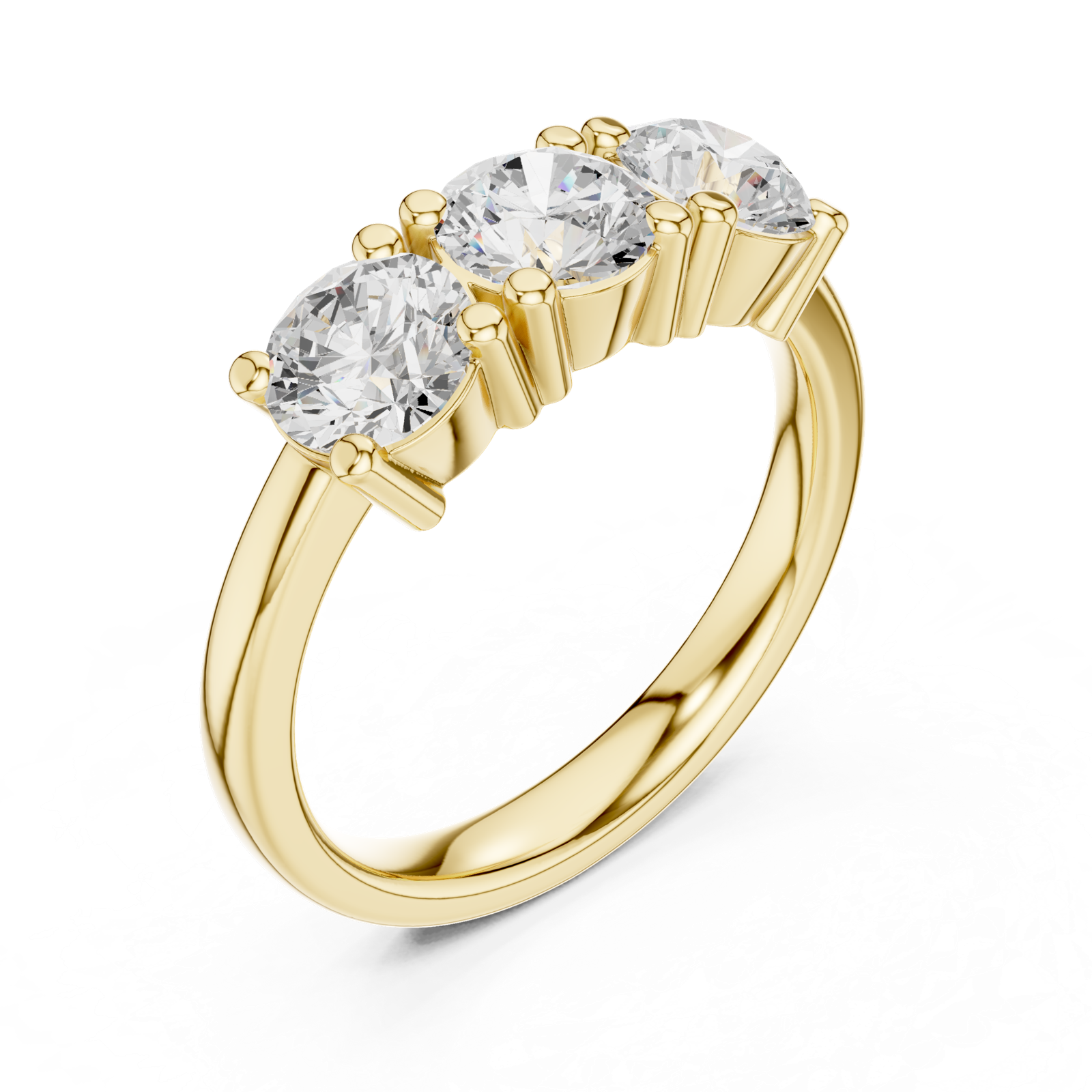 Gold Ring DDLR-612, Yellow Gold, view 2