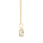 Gold Jewelry DDPO-009, Pear center stone, Yellow Gold, view 3