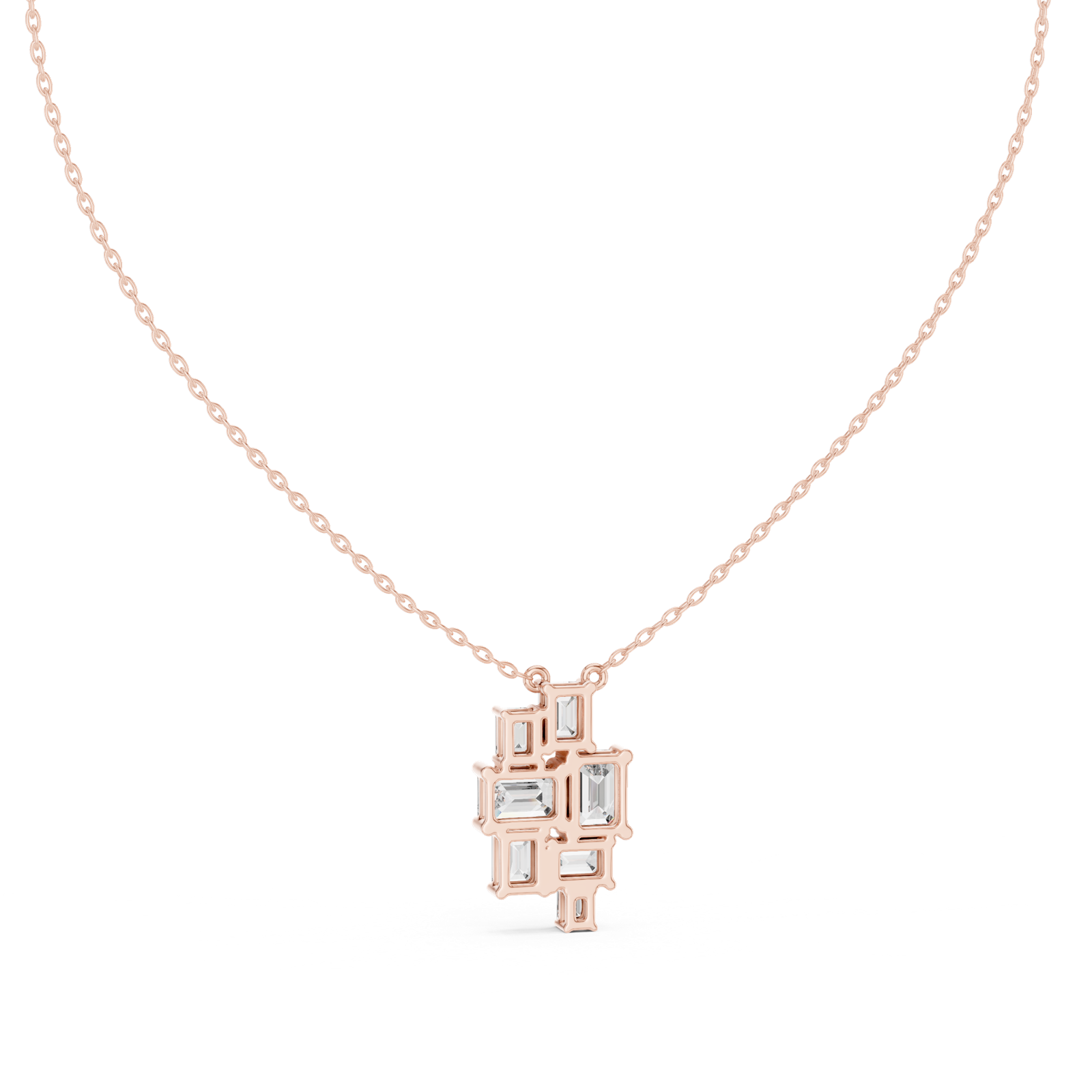 Gold Pendant GPD-0023, Rose Gold, view 4