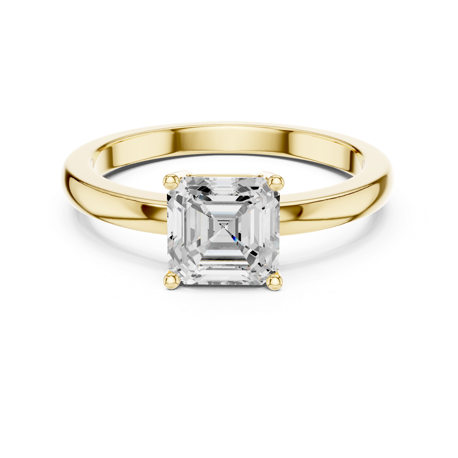 Gold Ring DDLR-1108, Yellow Gold, view 4