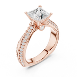 Gold Ring LR-0280, Rose Gold, view 2