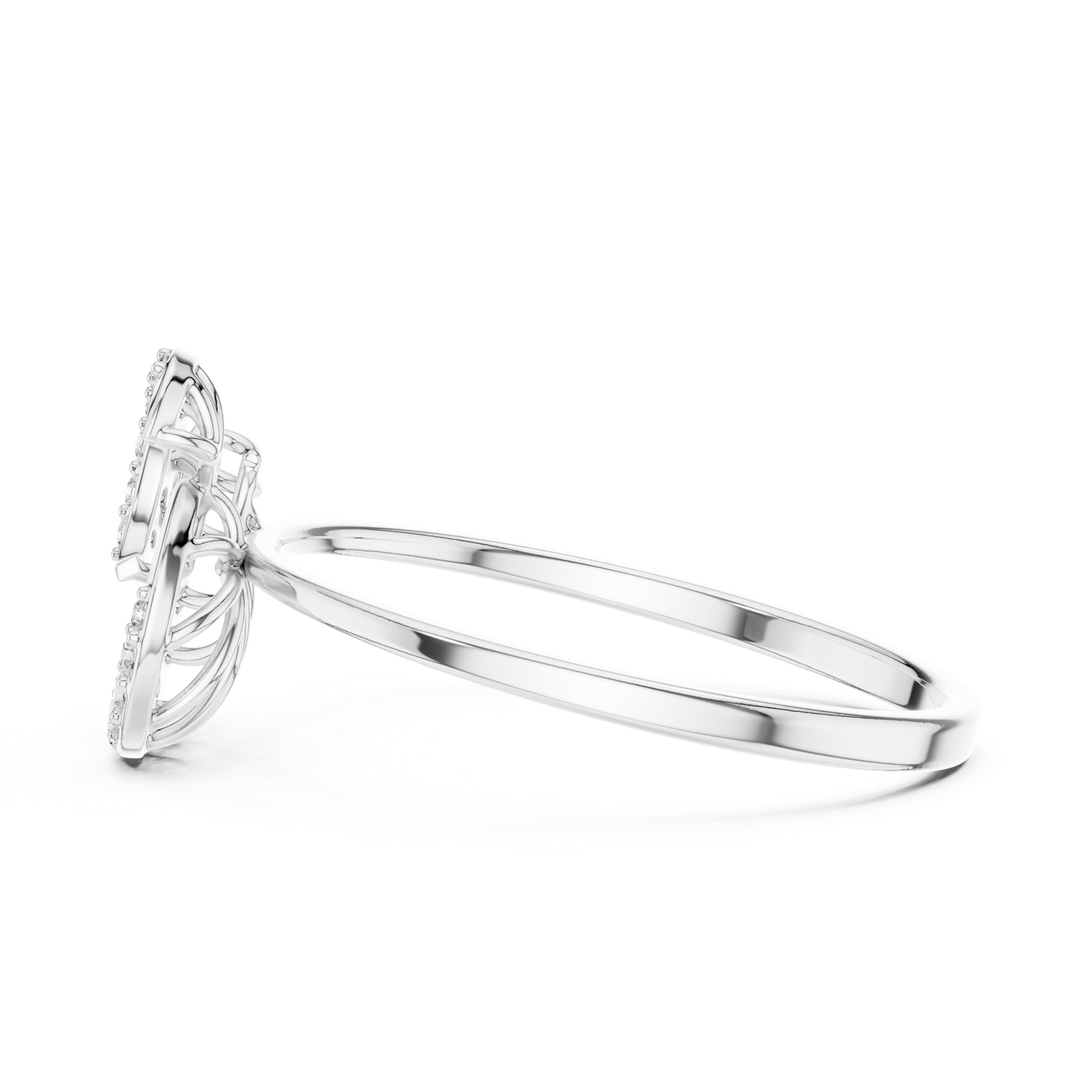 Gold Ring 1 (115), White Gold, view 3