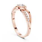 Gold Ring DDLR-836, Rose Gold, view 1