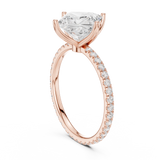 Gold Jewelry L36-16, Princess center stone, Rose Gold, view 1