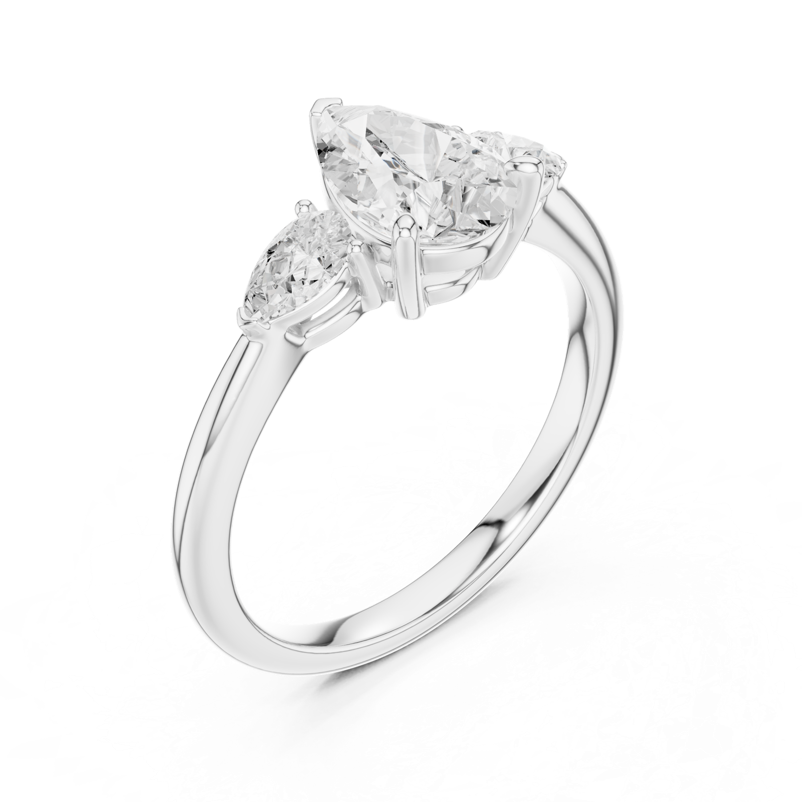 Gold Ring DDLR-864, White Gold, view 2