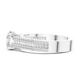Gold Ring DDLR-191, White Gold, view 3