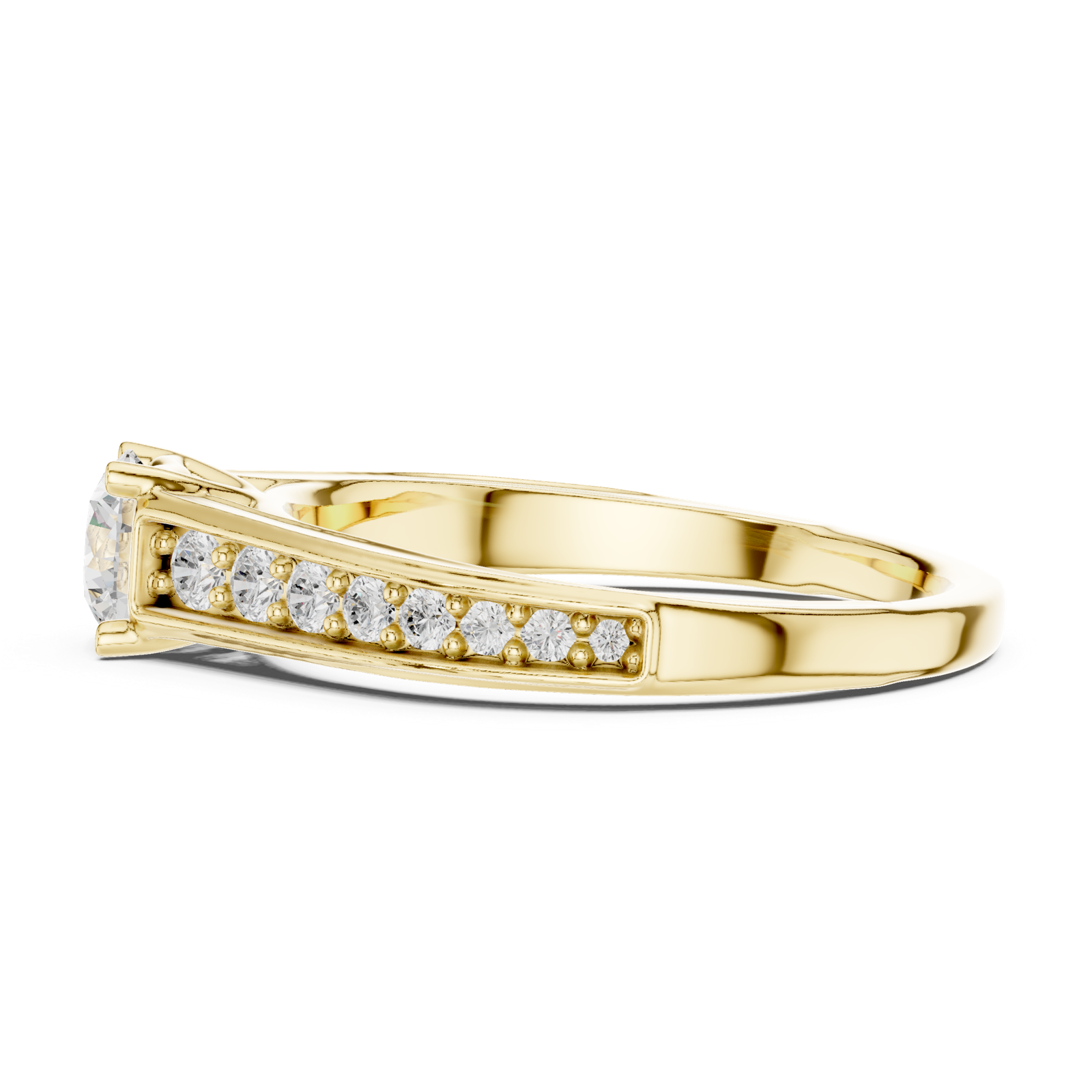 Gold Ring LR-0309, Yellow Gold, view 3