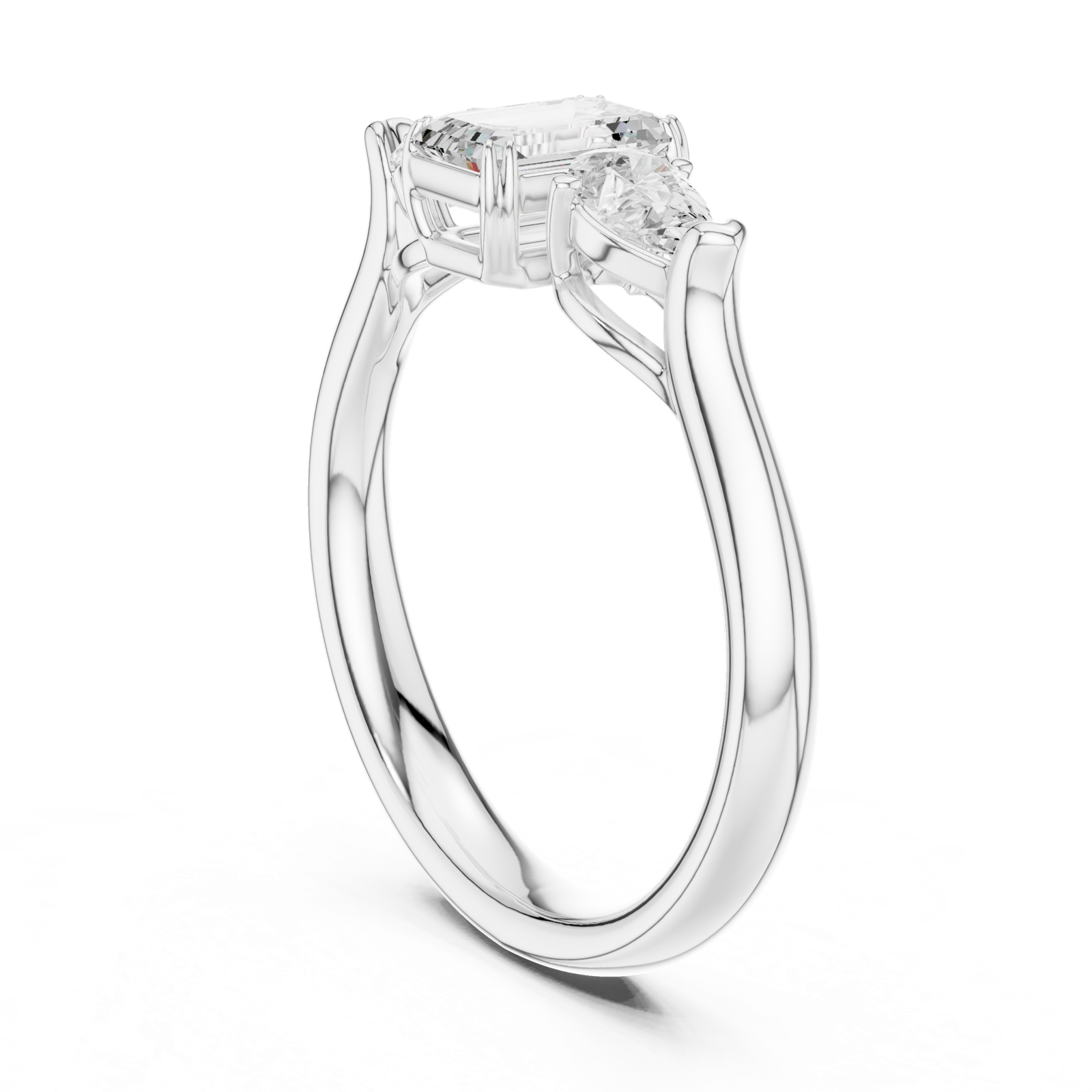 Gold Ring DDLR-579, White Gold