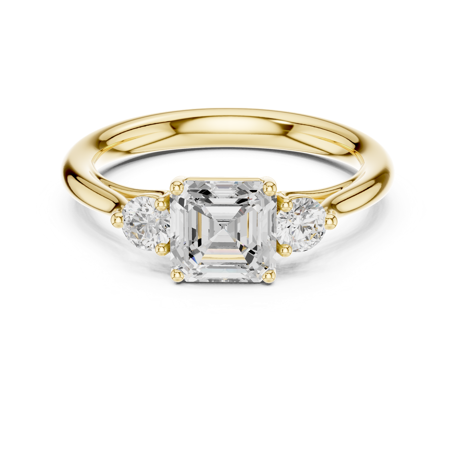 Gold Ring DDLR-724, Yellow Gold, view 4