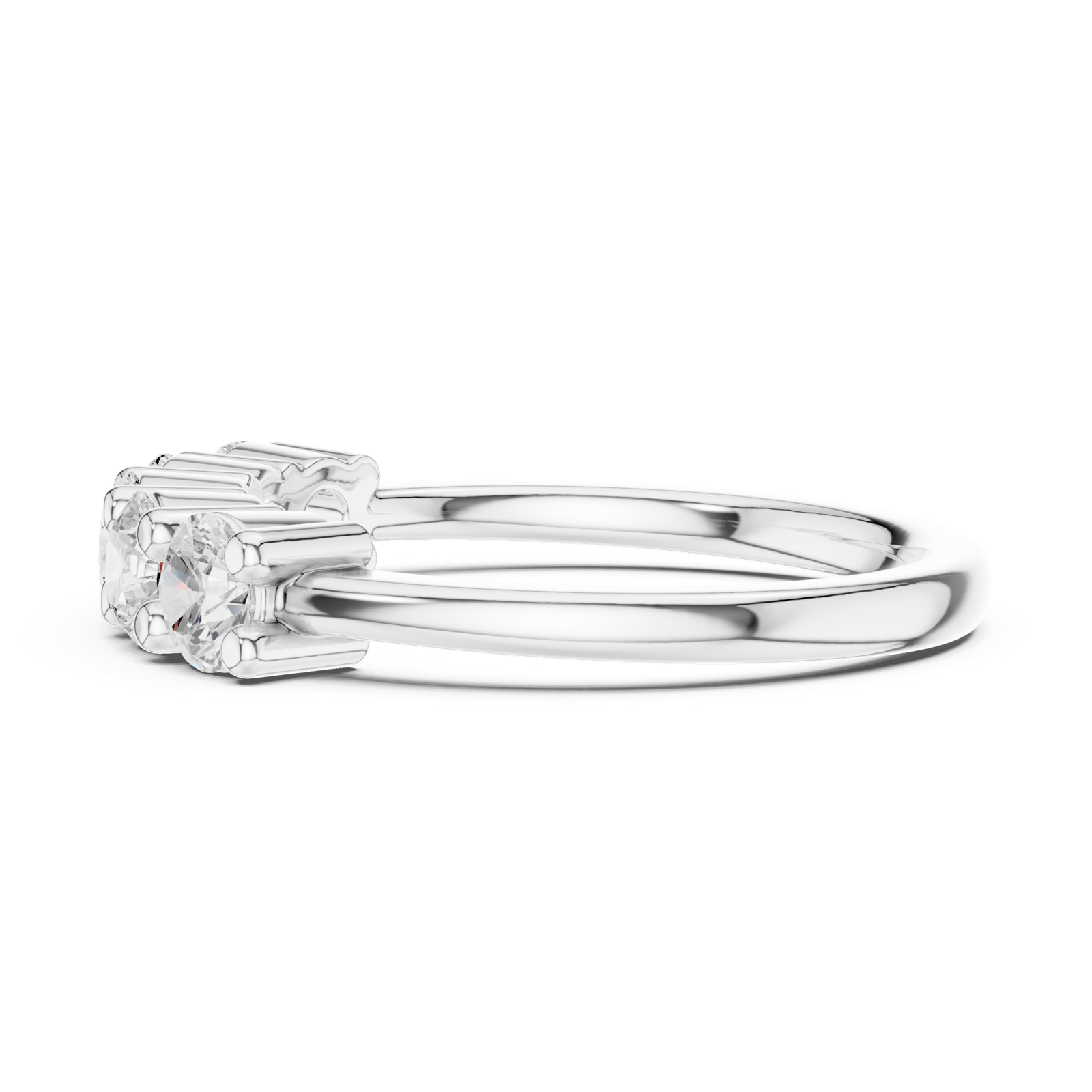 Gold Ring DDLR-615, White Gold, view 3