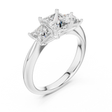 Gold Ring DDLR-044, White Gold, view 2