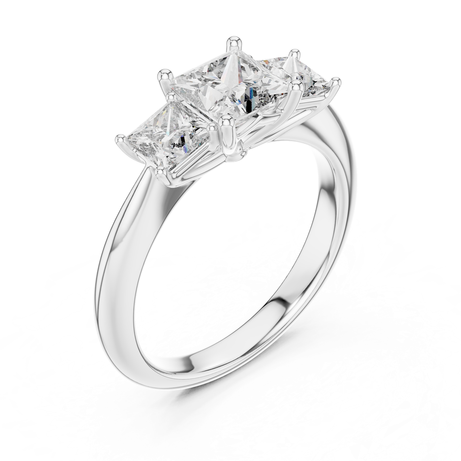 Gold Ring DDLR-044, White Gold, view 2