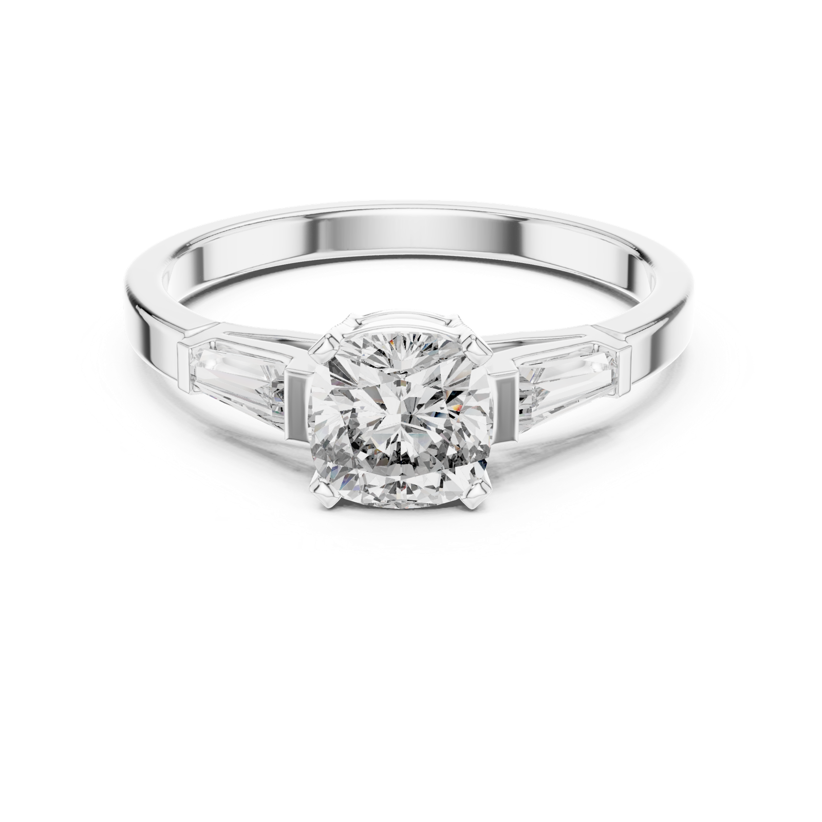 Gold Ring 00001L (16), White Gold