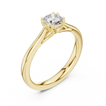 Gold Ring DDLR-551, Yellow Gold, view 2