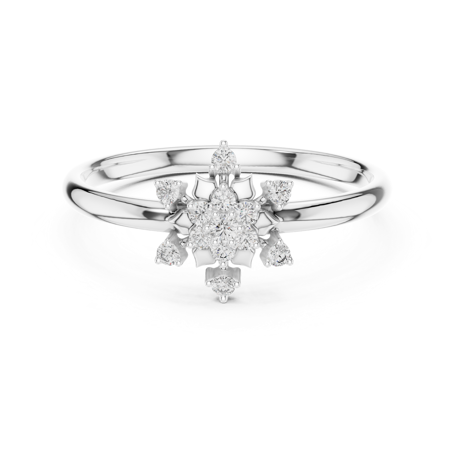 Gold Ring 1 (370), White Gold, view 4
